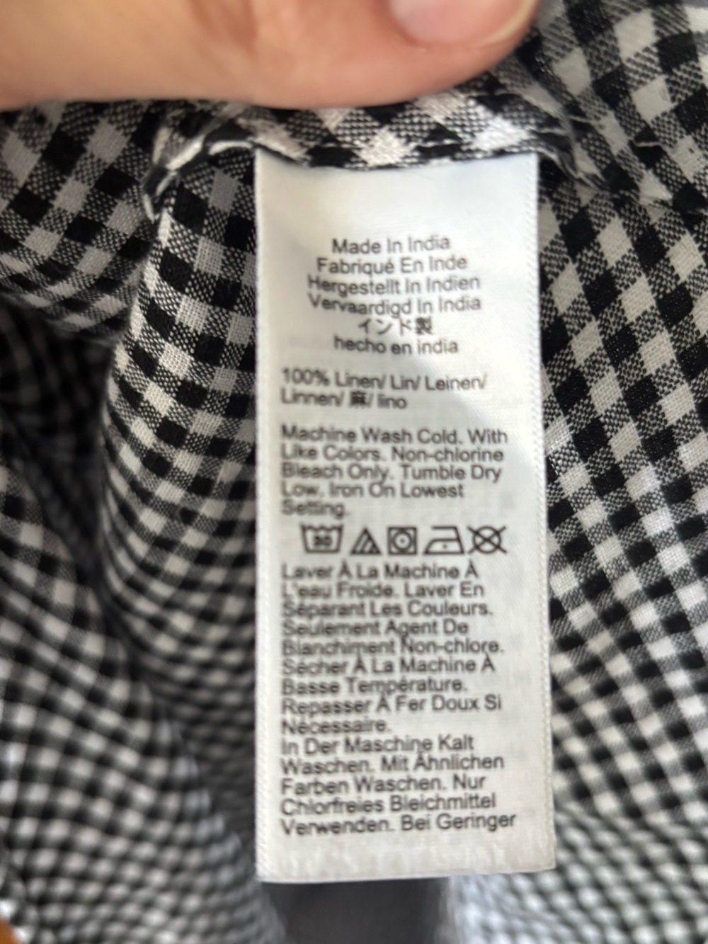 J. Crew Gwyneth slip dress in gingham linen Sz 18 - Picture 9 of 10
